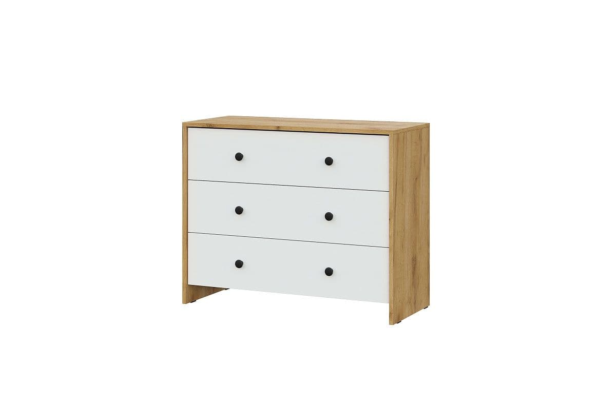 Комод 3 ящика (Дольче Дуб Золотой, модульная)