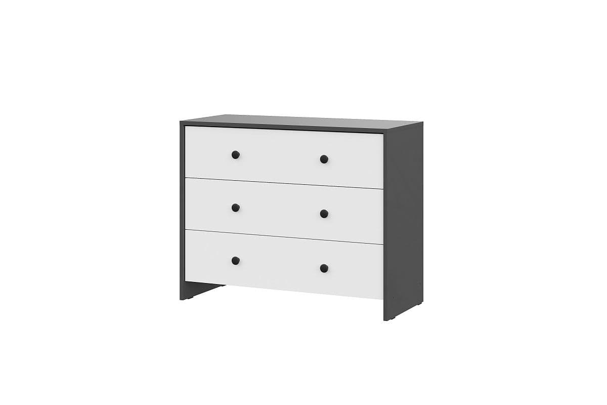 Комод 3 ящика (Дольче Графит, модульная)