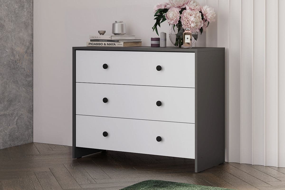 Комод 3 ящика (Дольче Графит, модульная) - фото 4