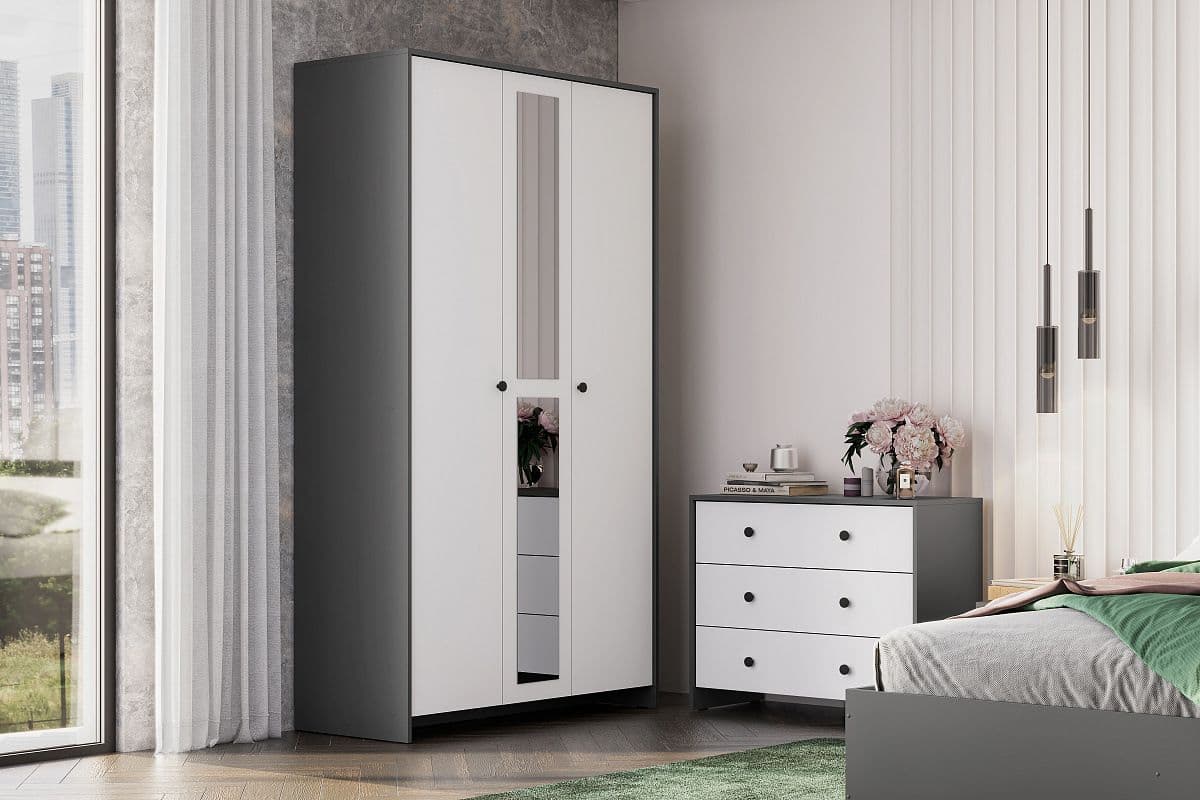 Комод 3 ящика (Дольче Графит, модульная) - фото 5