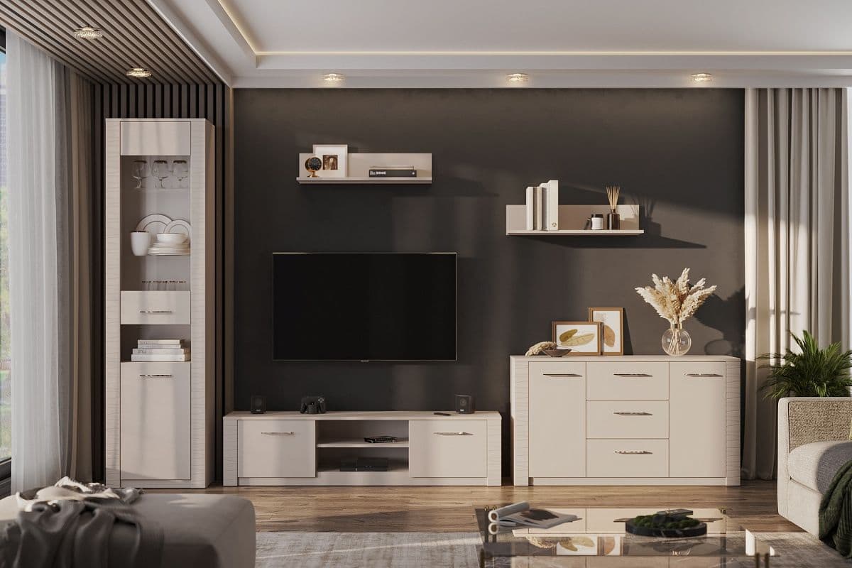 Комод 3 ящика двухстворчатый (Калипсо, модульная) - фото 3