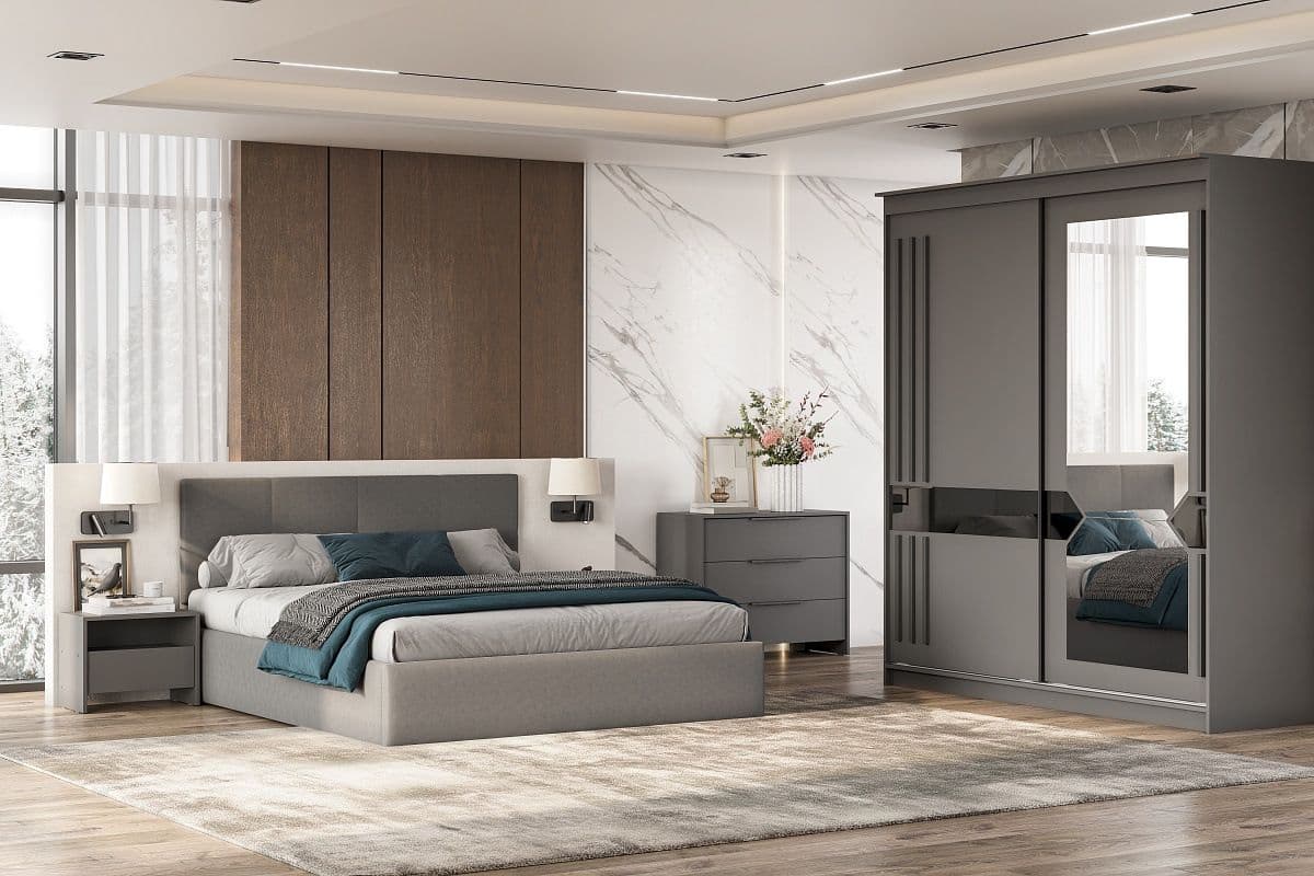 Комод 3 ящика Камелия Графит - фото 5