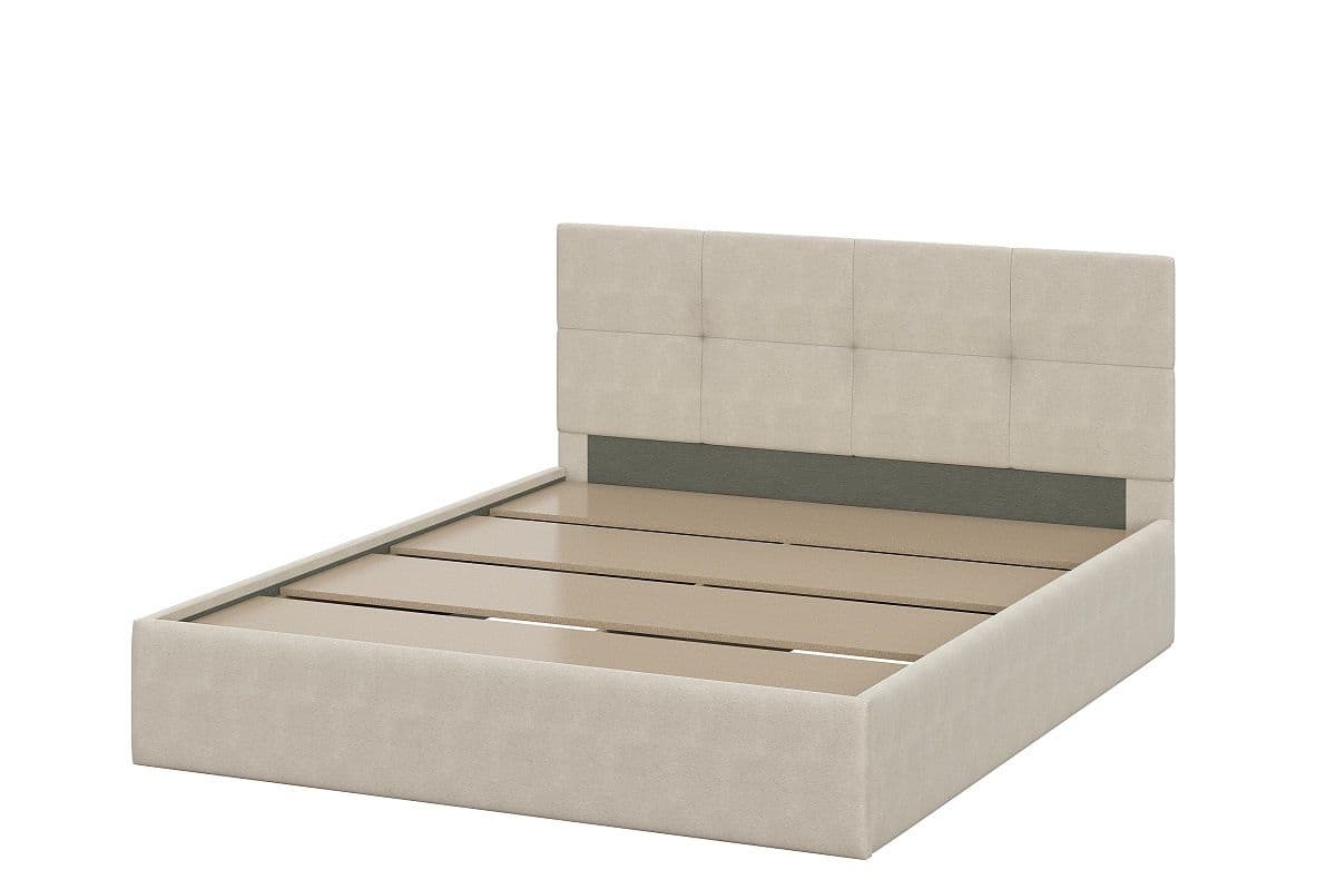 Кровать № 4 мягкая (1600) Бежевый - фото 2