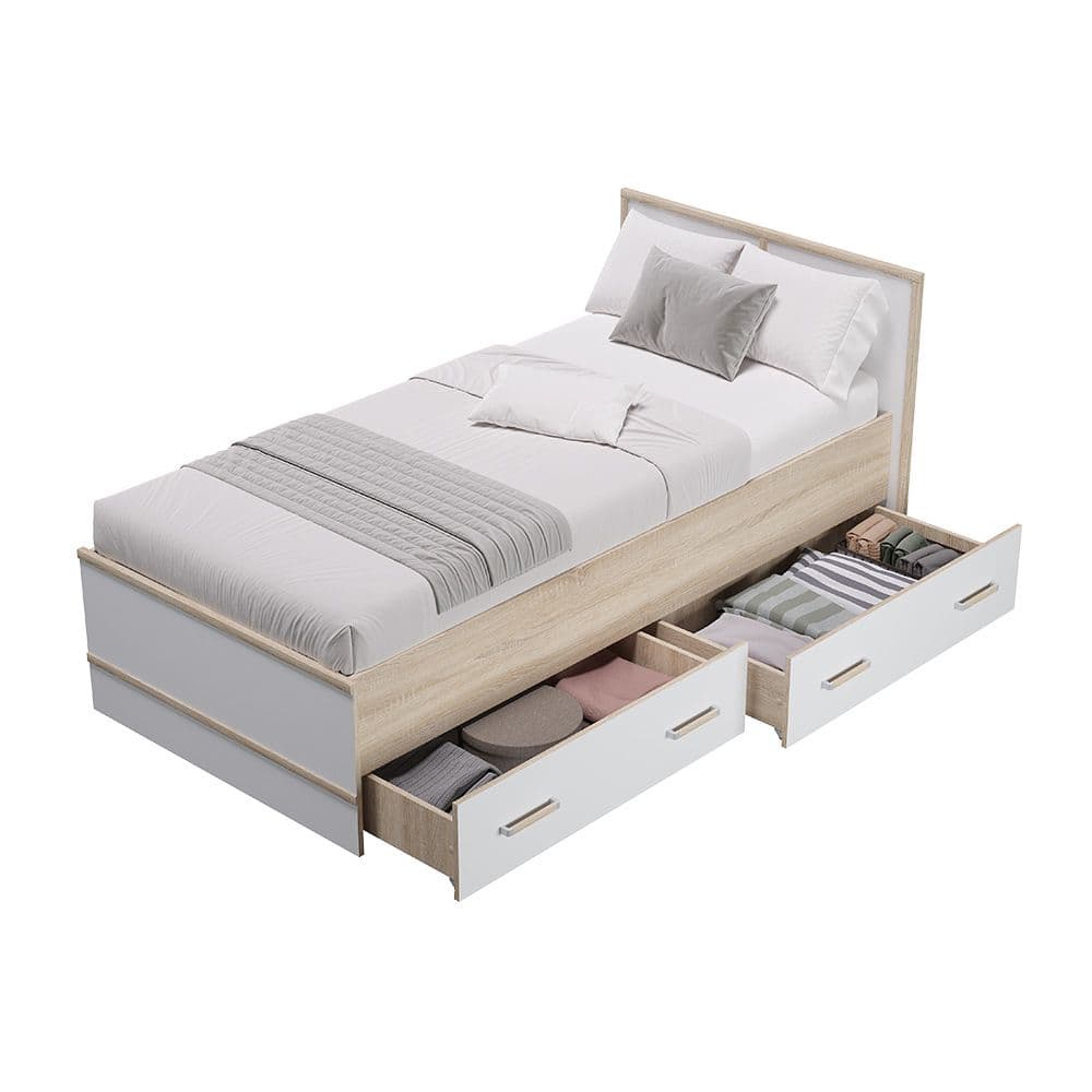 Кровать 900 LIGHT (Сакура Сонома, модульная) - фото 2