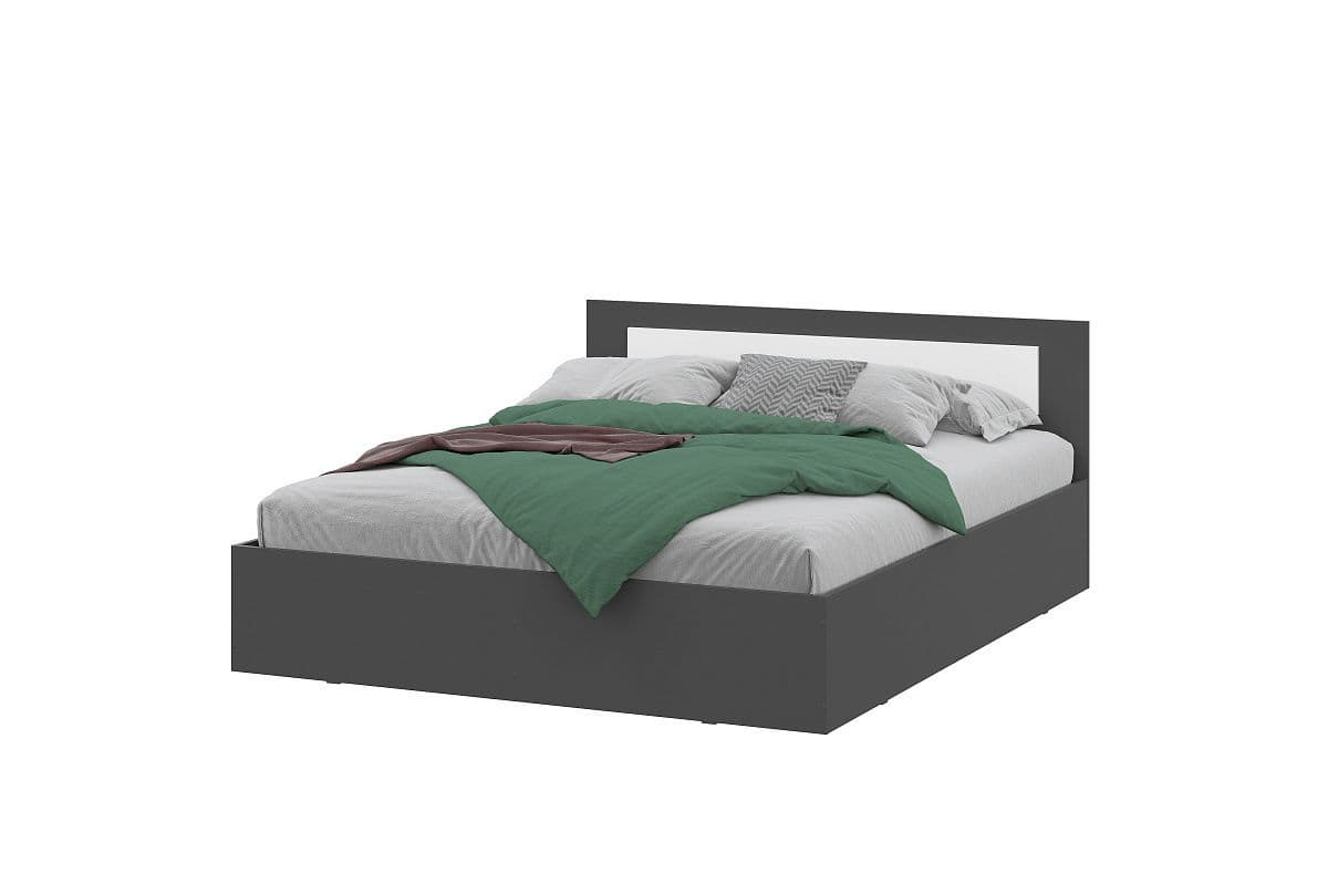 Кровать двойная 1600 (Дольче Графит, модульная)