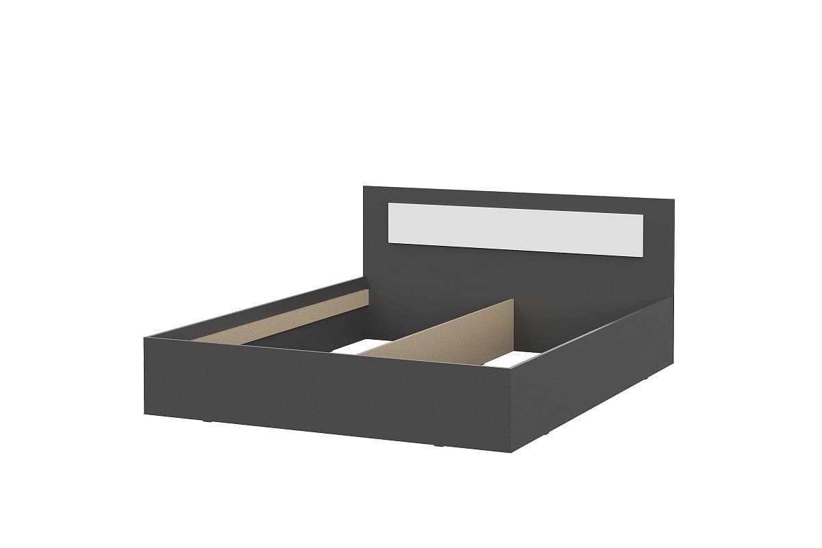 Кровать двойная 1600 (Дольче Графит, модульная) - фото 2