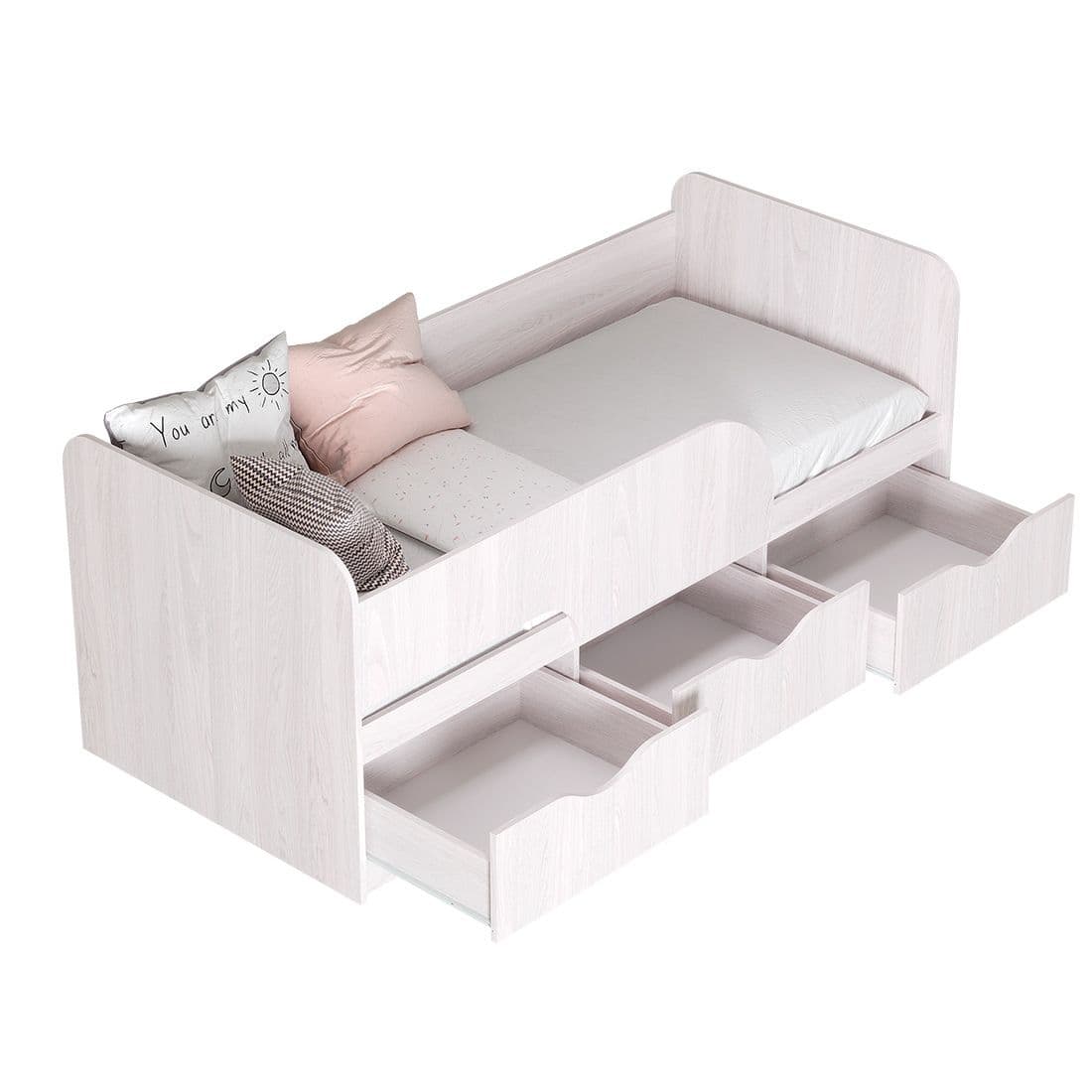 Кровать КР-22 Стандарт Ясень белый - фото 3