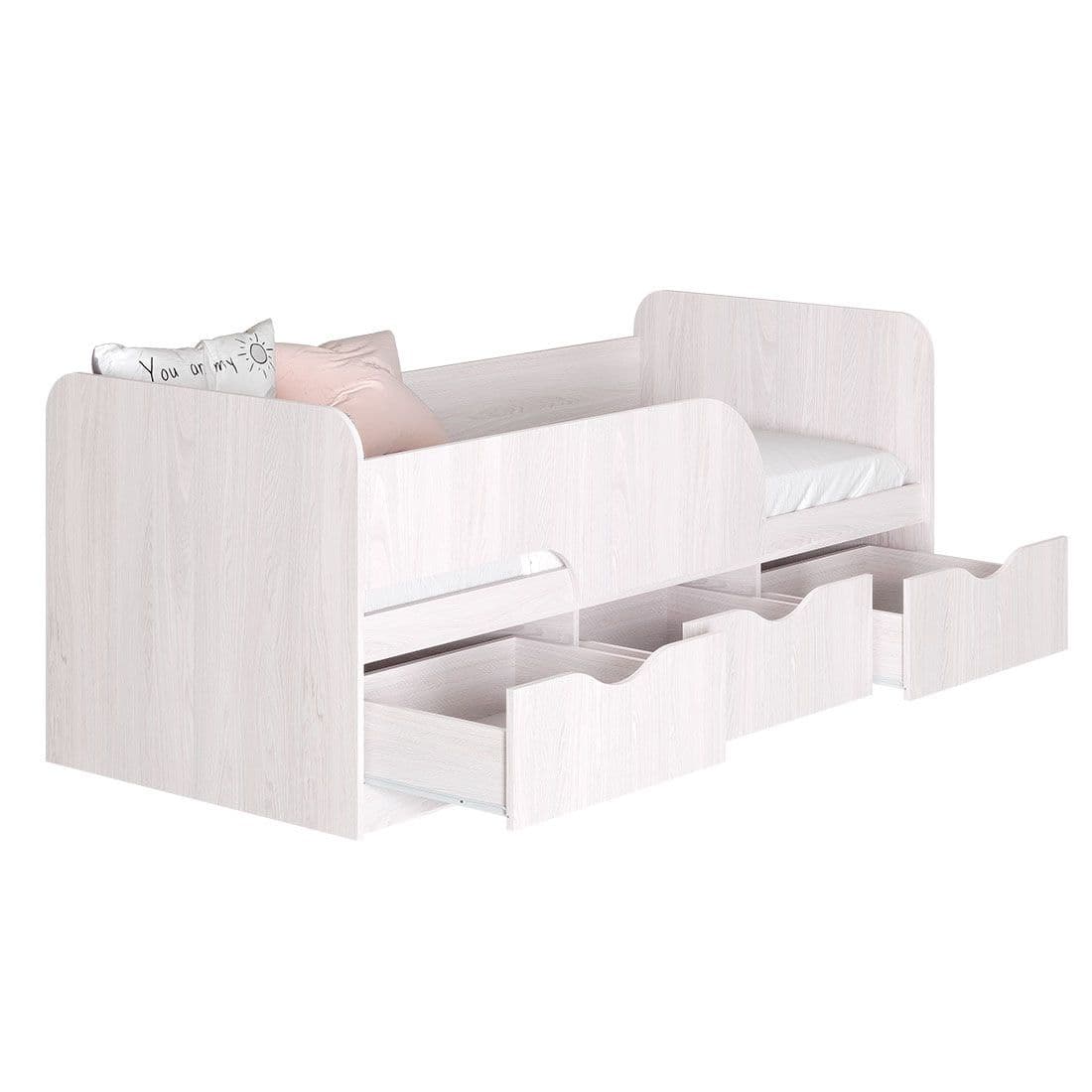 Кровать КР-22 Стандарт Ясень белый - фото 4