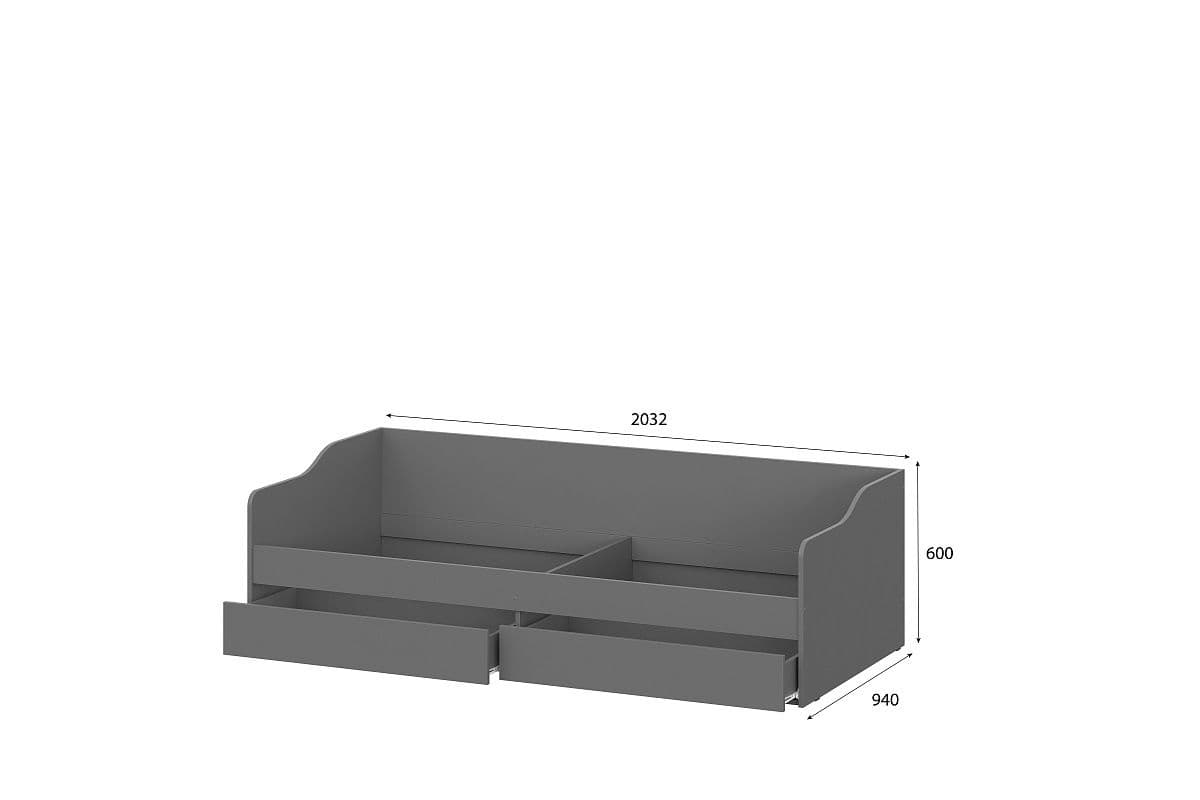 Кровать КР-2 (900) (Денвер, модульная) - фото 4