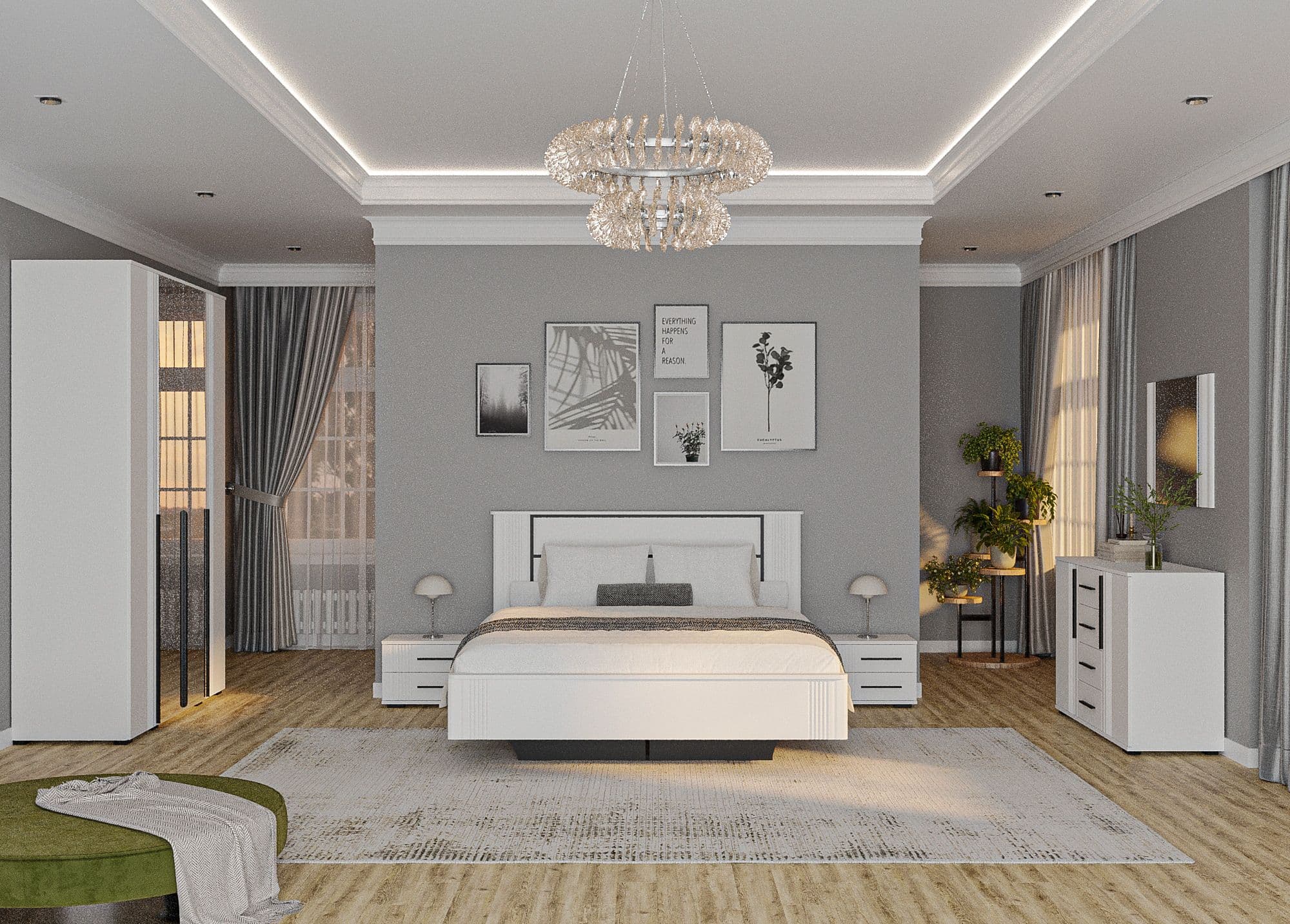 Кровать парящая 1600 сек. 3 (Амалия, модульная) - фото 3