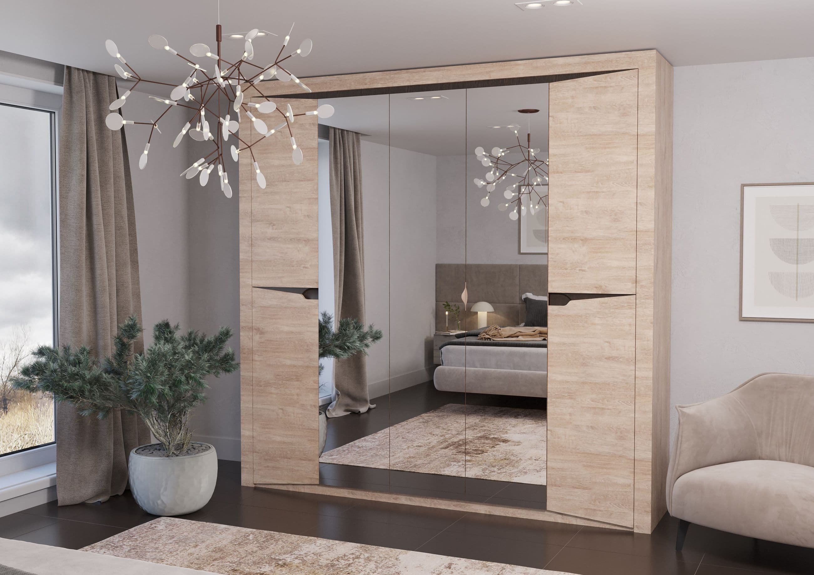 Шкаф 5-ти створчатый сек. 20 (Версаль-5, модульная) - фото 2