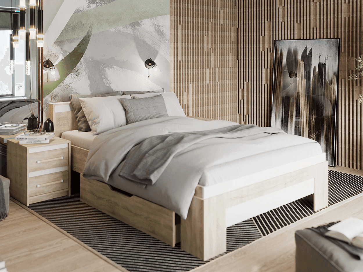 Шкаф-купе ПШ-2.9 (1500) Норд Белый Жемчуг (Эдем-1, модульная) - фото 3