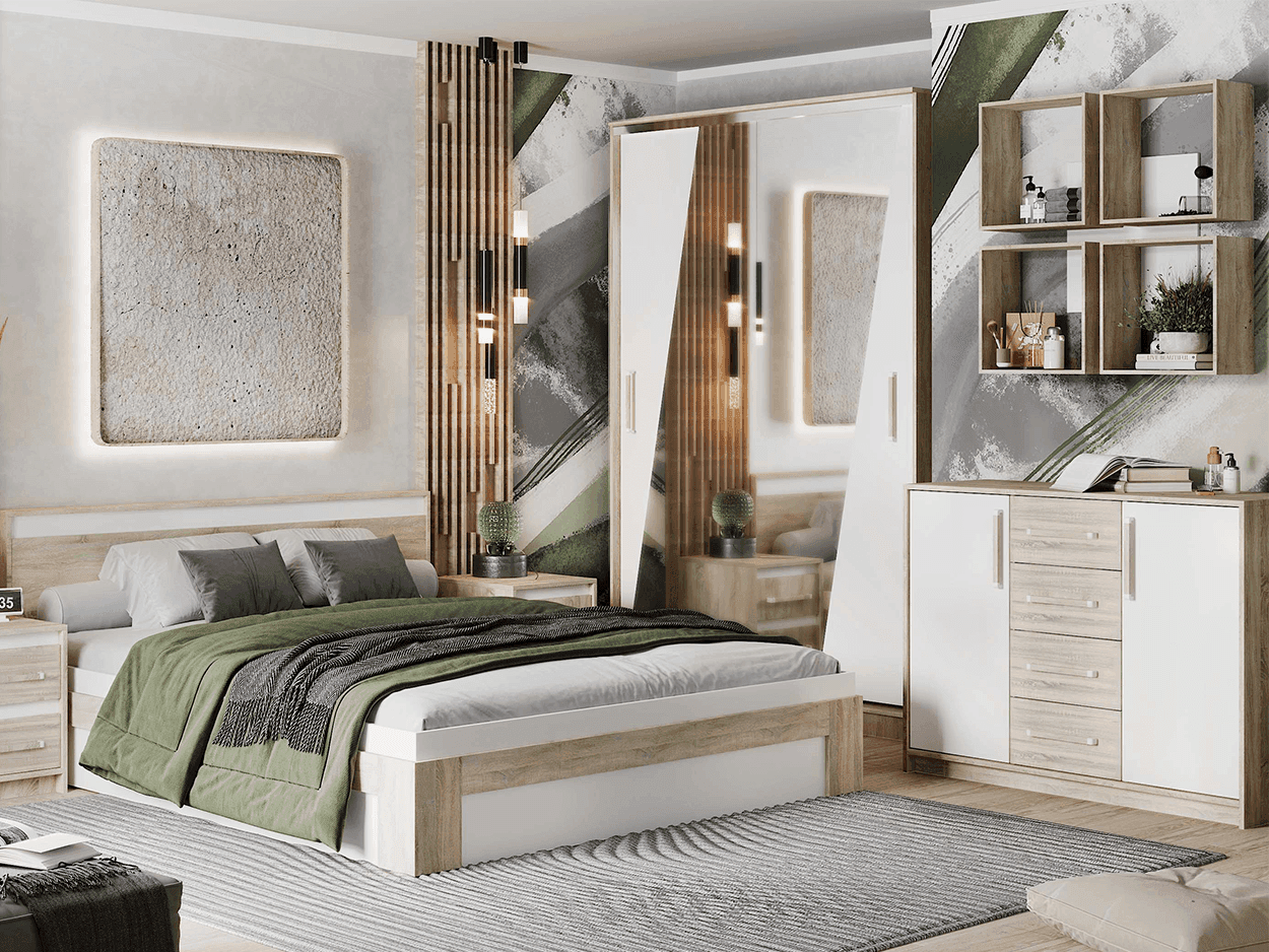 Шкаф-купе ПШ-2.9 (1800) Норд Белый Жемчуг (Эдем-1, модульная) - фото 2