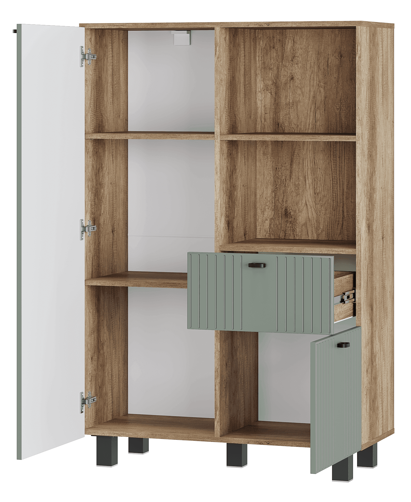 Шкаф ШК-16 (Олива Эвкалипт, модульная) - фото 2