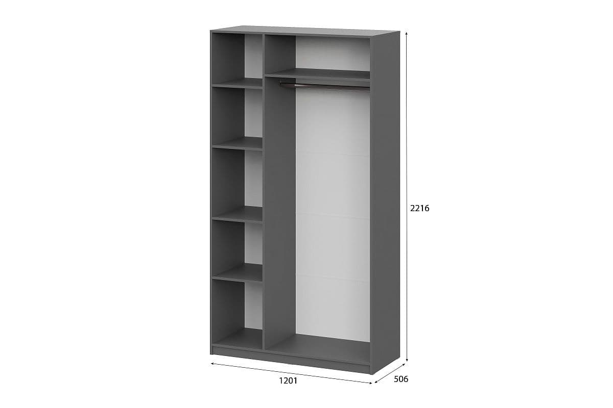 Шкаф ШК-5 (1200) Графит - фото 4