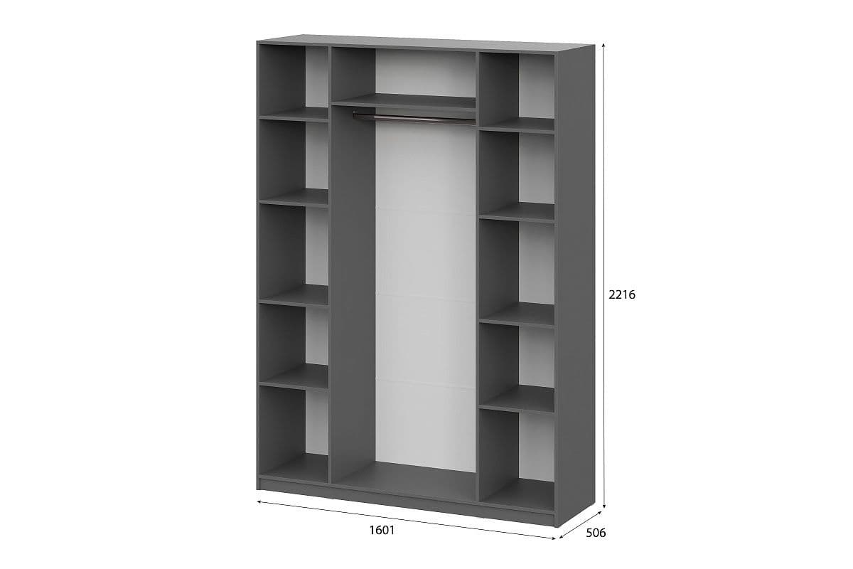 Шкаф ШК-5 (1600) Графит - фото 4