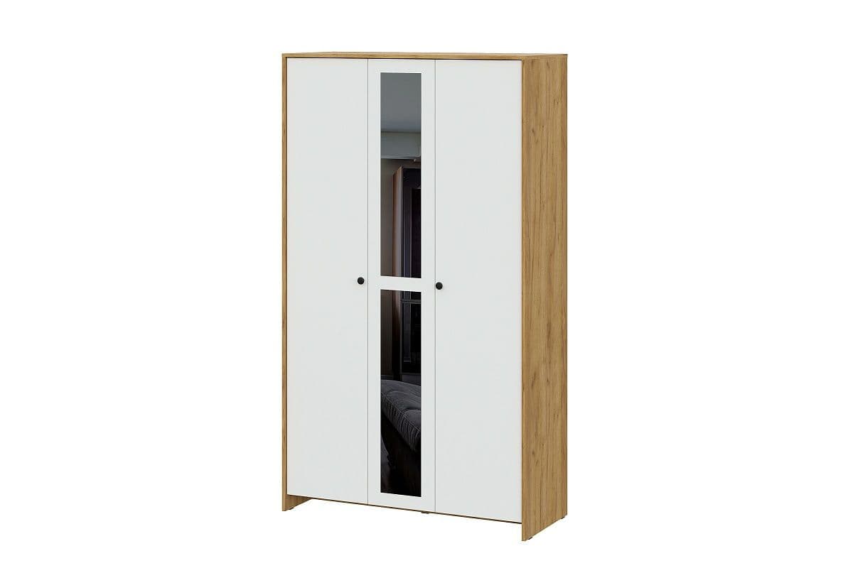 Шкаф трехстворчатый (Дольче Дуб Золотой, модульная)