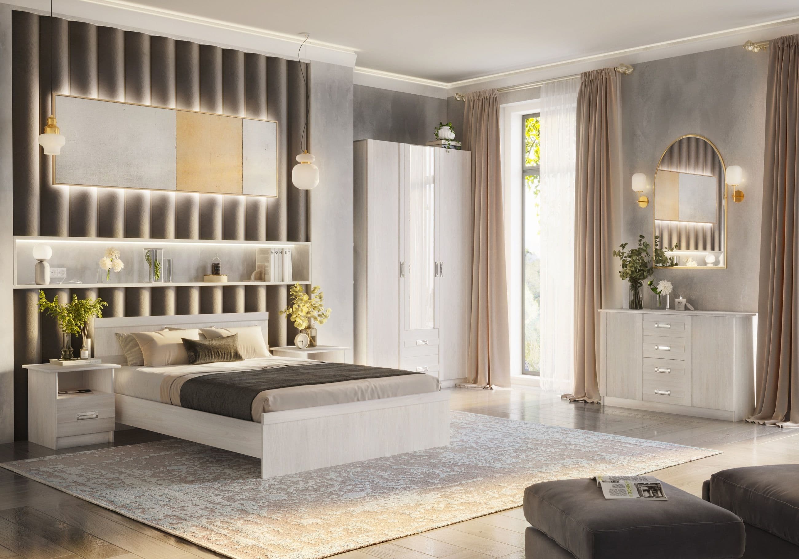 Шкаф угловой ПШ-9 (Сабрина-2, модульная) - фото 3