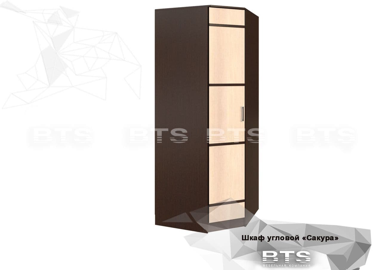 Шкаф угловой (Сакура, модульная)