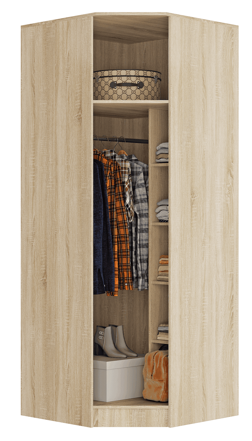 Шкаф угловой (Сакура Сонома, модульная) - фото 2