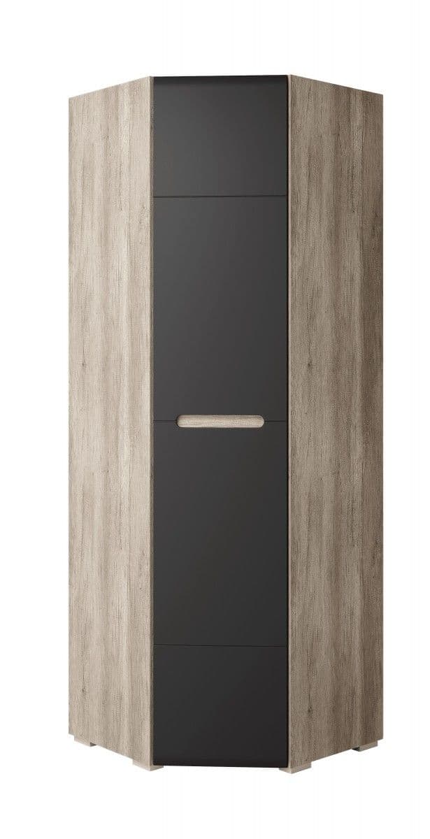 Шкаф угловой ШК-21 (Наоми Графит, модульная)