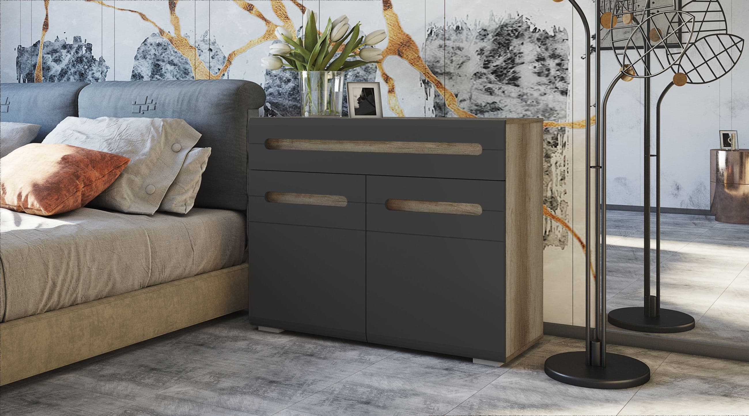 Спальня Наоми Графит - фото 5