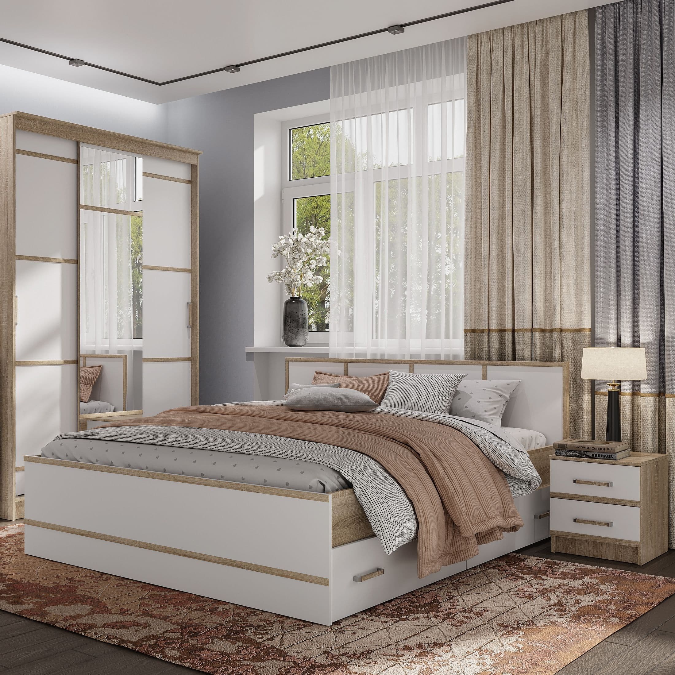 Спальня Сакура Сонома