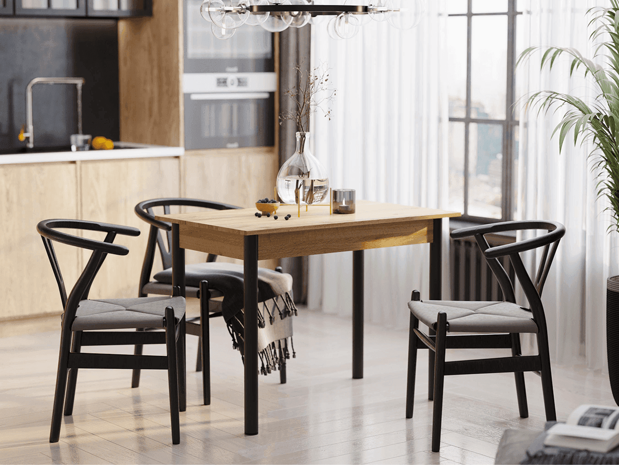 Стол обеденный СО-3 Дуб крафт золотой - фото 2