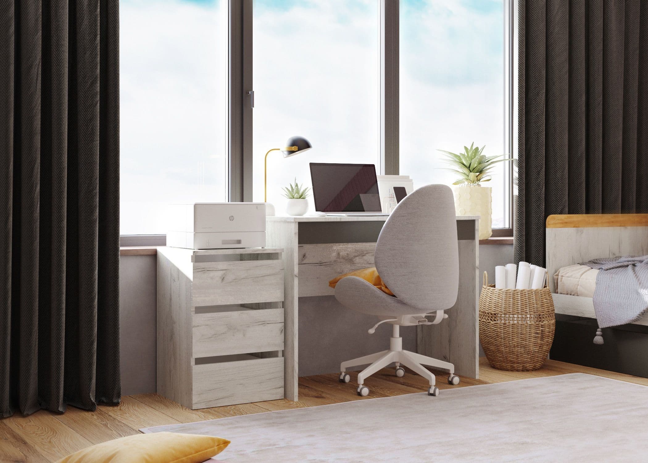 Стол письменный сек. 3 (Кент-1, модульная) - фото 3