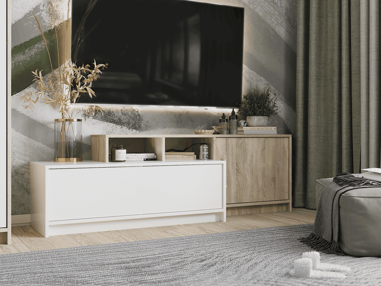 Тумба под ТВ (с выступом) сек. № 25 Эдем-1 - фото 3