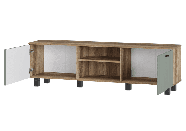 Тумба под ТВ ТБ-09 (Олива Эвкалипт, модульная) - фото 3