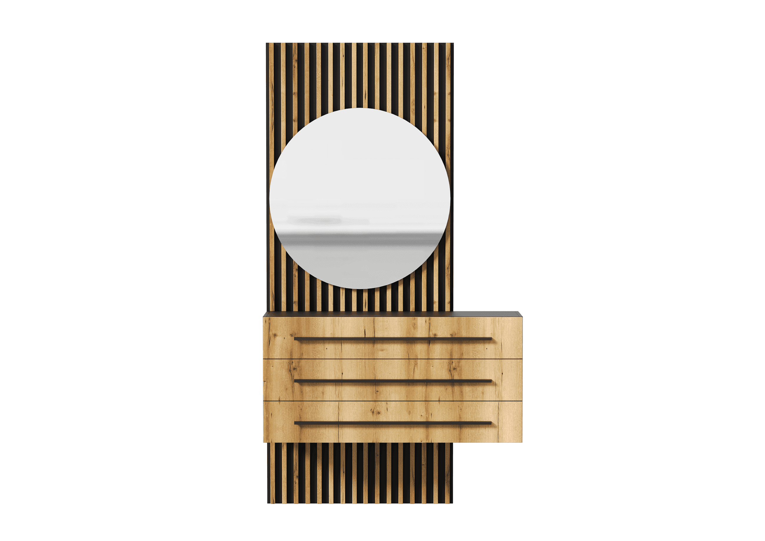 Тумба подвесная с зеркалом сек. №1 (Аэлита, модульная)