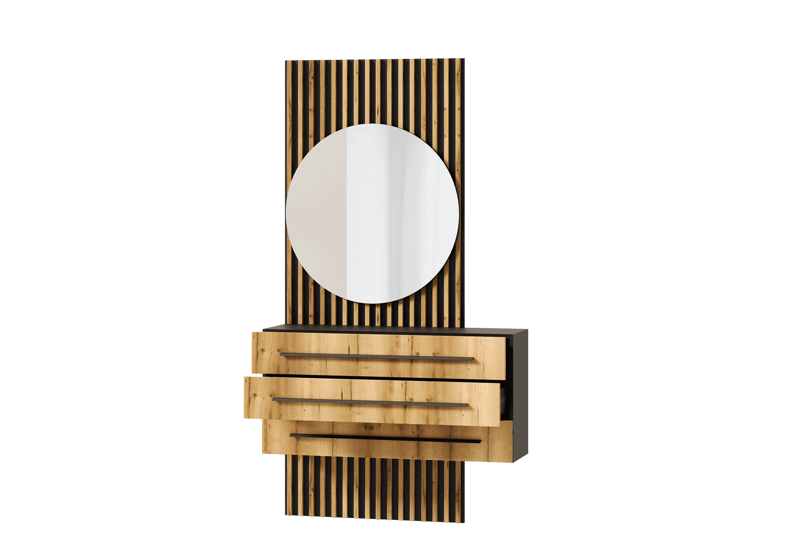 Тумба подвесная с зеркалом сек. №1 (Аэлита, модульная) - фото 3