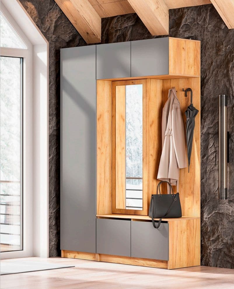 Вешалка с зеркалом (Авиньон, модульная) - фото 5