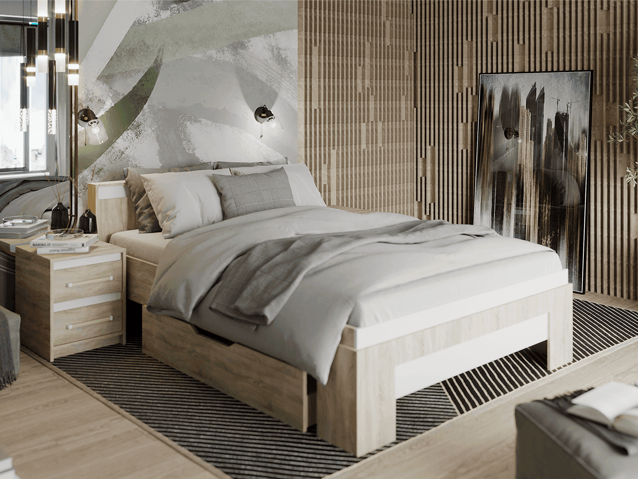 Выдвижной ящик для кровати 1400 сек. № 10 (Эдем-1, модульная) - фото 3