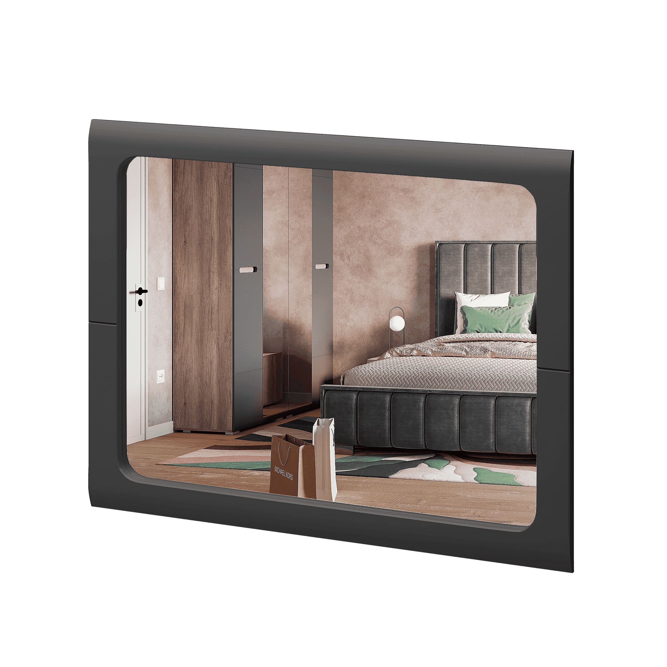 Зеркало З-03 (Наоми Графит, модульная)