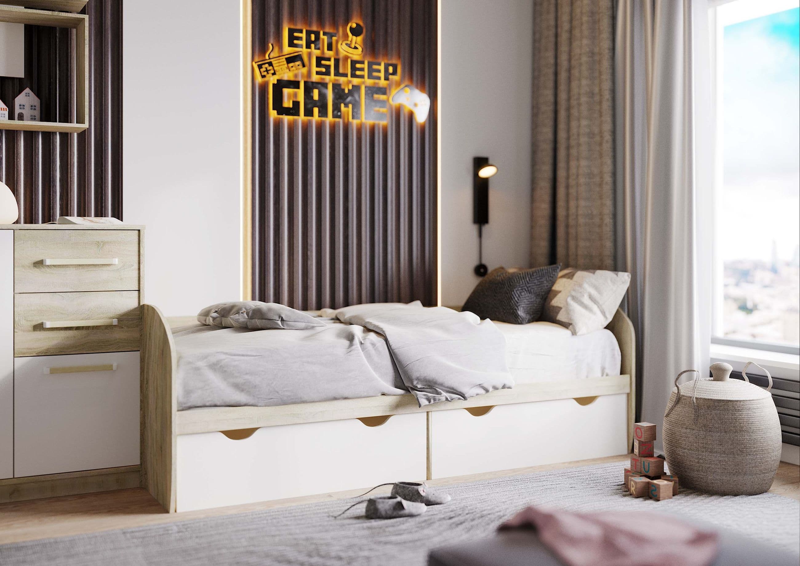 Кровать КД-1.8 с ящиками (Эдем-1, модульная)